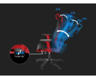 Genesis Fotel ergonomiczny ASTAT 700 czerwony - 1077865 - zdjęcie 9